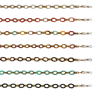 Große ovale Gliederkette aus Acrylglas 1066