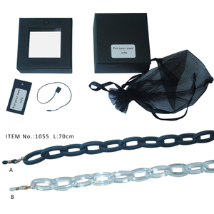 Sunglass Custom Black Eyewear Perlenkettenhalter